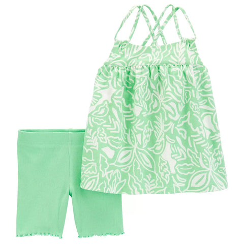 Baby 2-Piece Floral Tank & Short Set 1Q984410