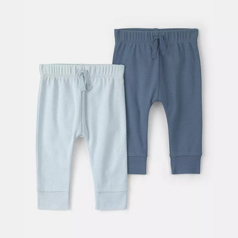 Baby Boy Drawstring 2-Pack Cotton Pants 1V255610