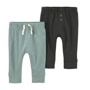 Baby Boys' 2-Pack Pull-On Cotton Pants 1R037210