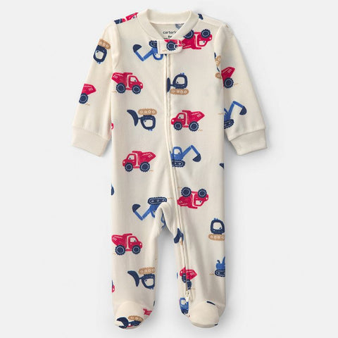 Baby Boy's Fleece 2-Way Zip Sleep & Play Pajamas 1W112710