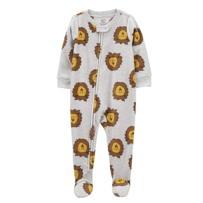 Baby Boys' 1-Piece Lion Fleece Footie Pajamas