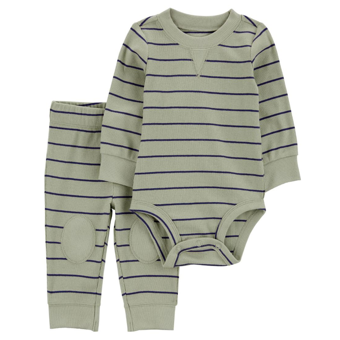 Baby Boys' 2-Piece Striped Bodysuit Pant Set 1R976610