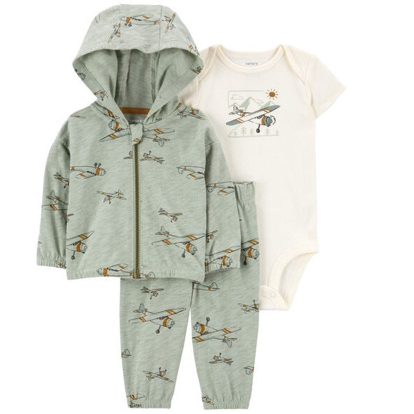 Baby Boys' 3-Piece Airplane Little Jacket Set 1R040610-300 