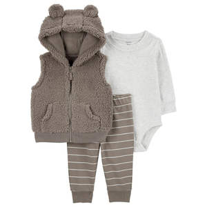 Baby Boys' 3-Piece Sherpa Little Vest Set 1R980710