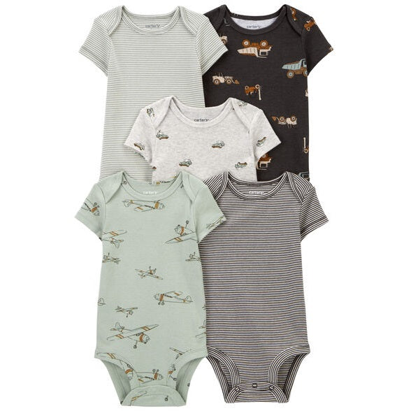 Baby Boys' 5-Pack Short-Sleeve Body suits 1R036510