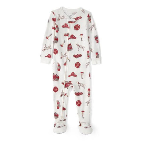 Baby Boys' Firetruck Cotton Snug Fit Pajamas U624310