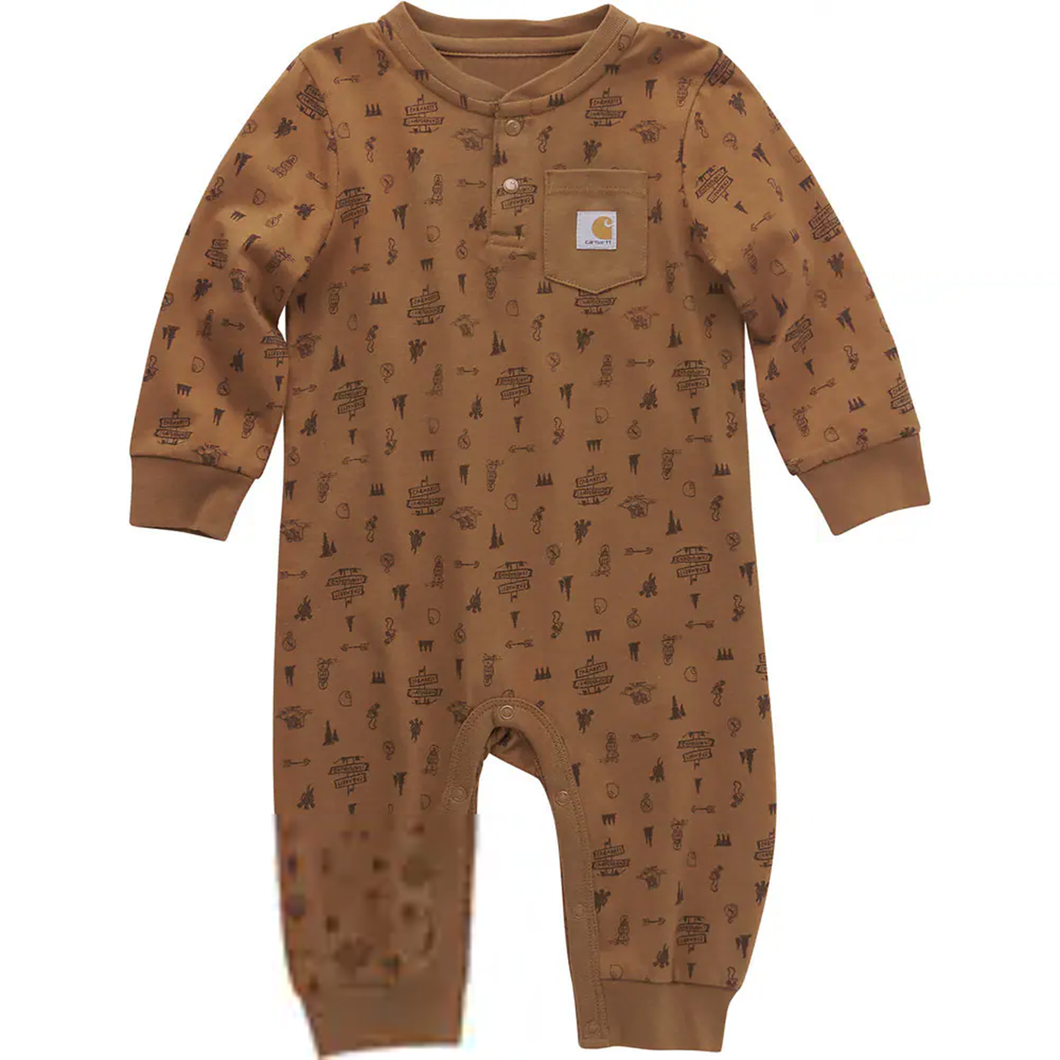 Baby Boys' Long-Sleeve Printed Coverall CM8765