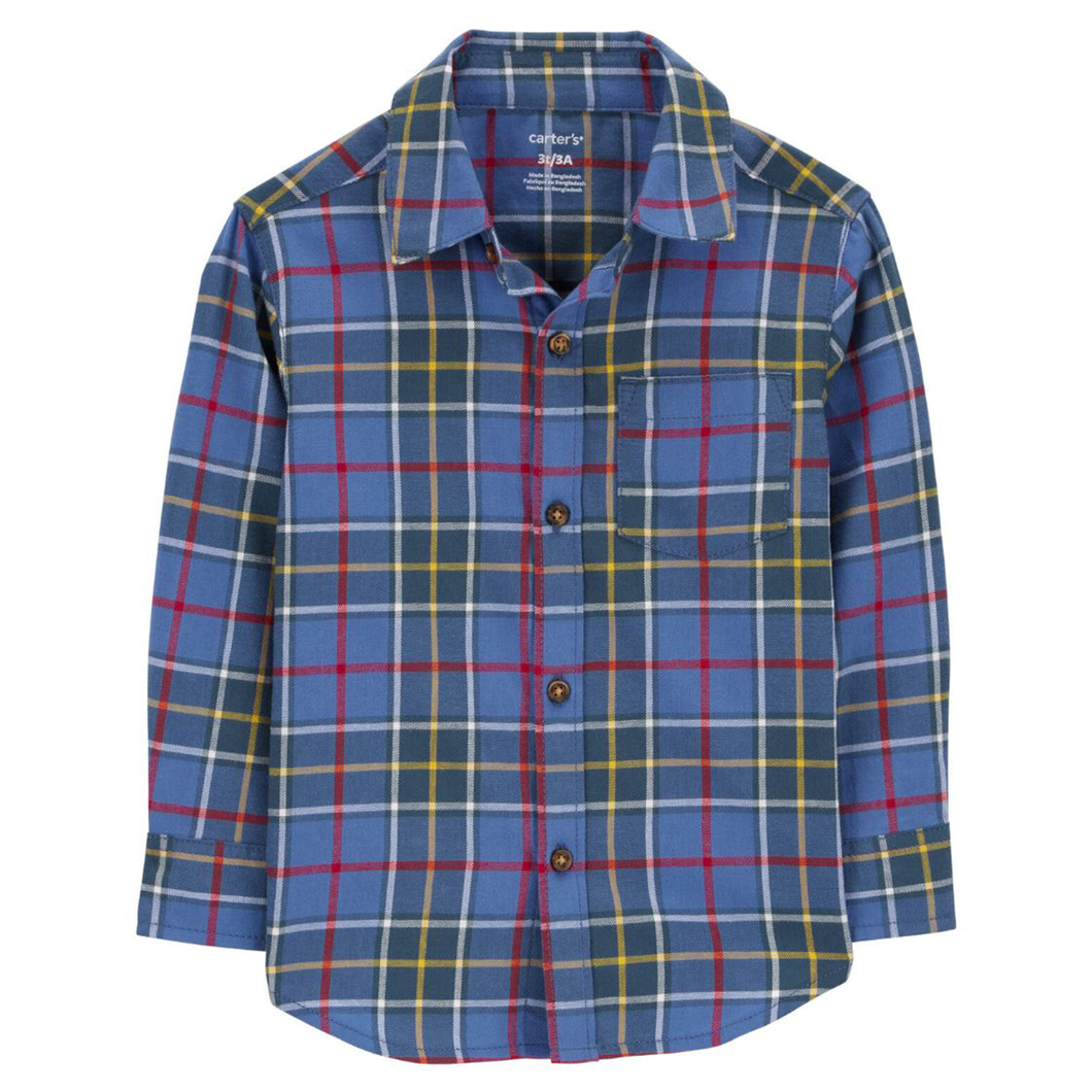 Baby Boys' Plaid Button-Front Shirt R582110