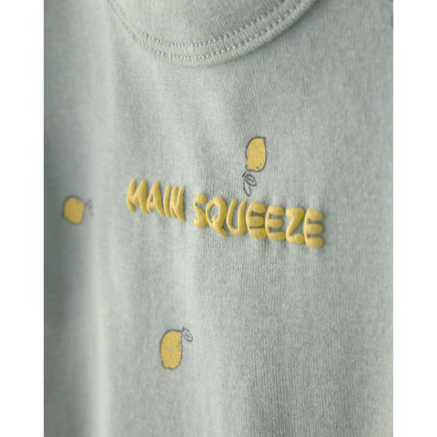 Baby Girl 'Main Squeeze' Lemon Short-Sleeve Romper - Green