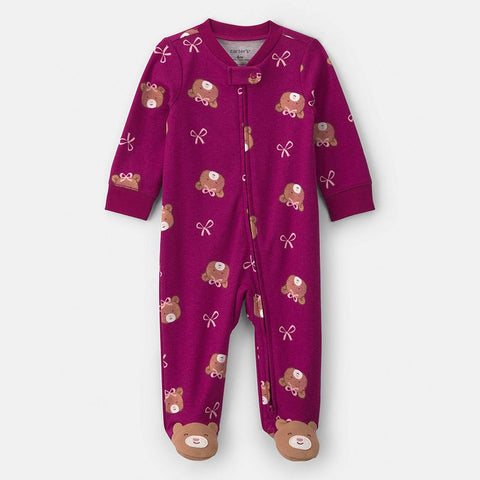 Baby Girl's 2-Way Zip Sleep & Play Pajamas 1W110510