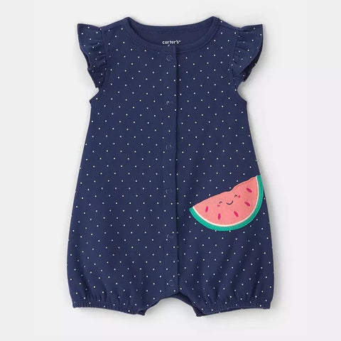 Baby Girl's Watermelon Print Romper 1V687510