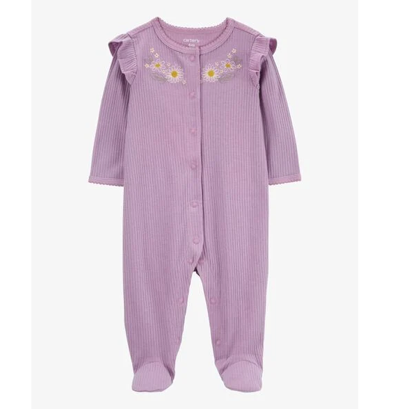 Baby Girls' Purple Floral Sleeper 1R033010-500