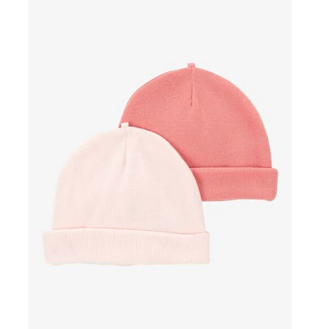 Baby Girls' 2-Pack Pink Hats 1P600710-650