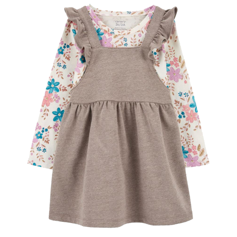 Baby Girls' 2-Piece Floral Tee and Flutter Jumper Set 1R971310 A