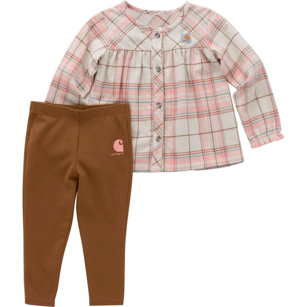 Baby Girls' Flannel Top and Leggings Set CG9908