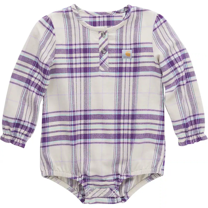 Baby Girls' Long-Sleeve Flannel Bodysuit CE9156