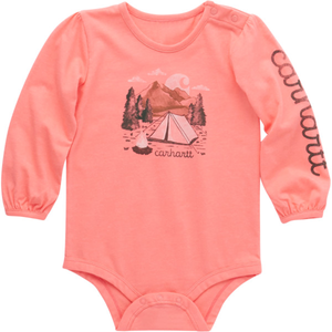 Baby Girls' Long Sleeve Camping Bodysuit CA7085