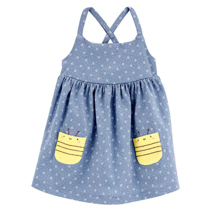 Baby Girls' Polka Dot Bee Sleeveless Dress 1R257510