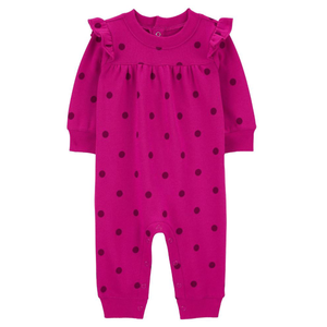 Baby Girls' Polka Dot Fleece Jumpsuit 1R966610