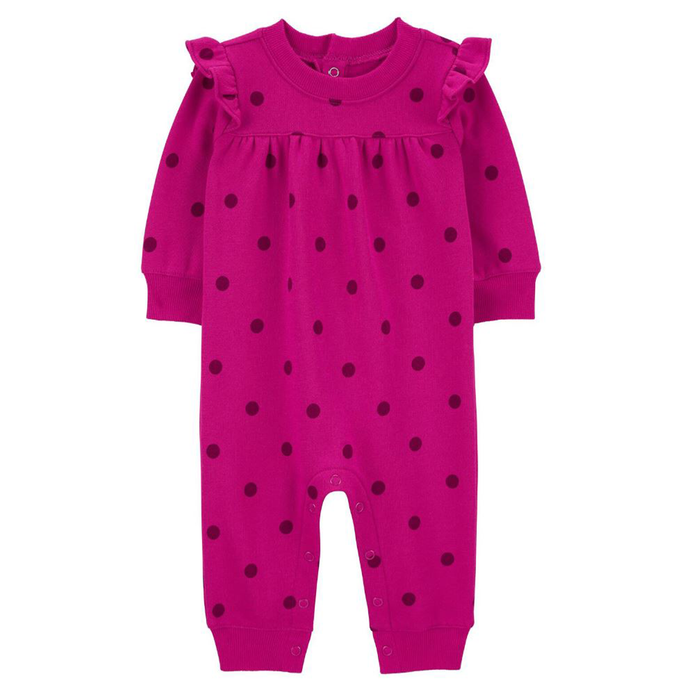 Baby Girls' Polka Dot Fleece Jumpsuit 1R966610