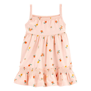 Baby Girls' Sleeveless Cotton Dress 1R022610 front