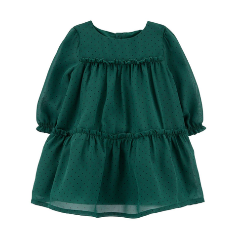 Baby Girls' Tiered Crepe Holiday Dress 1R618210