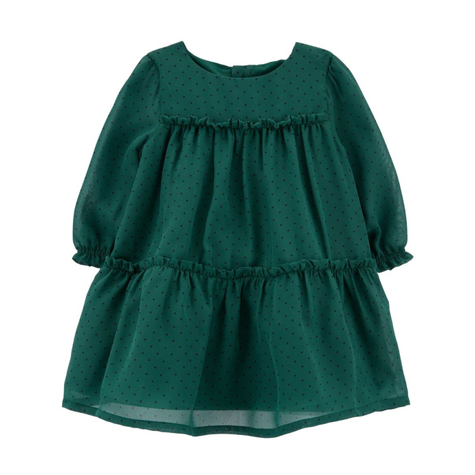 Baby Girls' Tiered Crepe Holiday Dress 1R618210