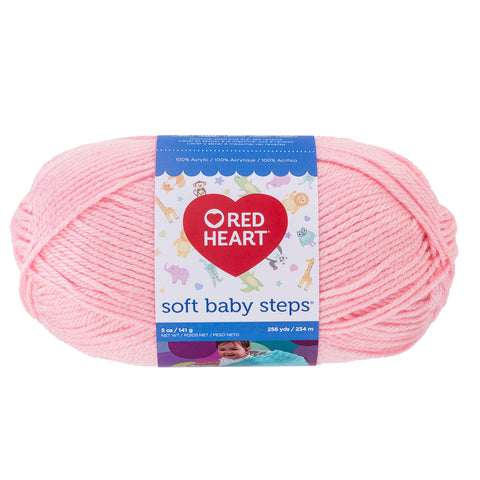 Baby Pink Red Heart yarn.