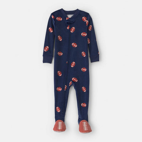 Baby & Toddler Boy's DreamPlush Football Snug Fit Footed Pajamas 1W139010