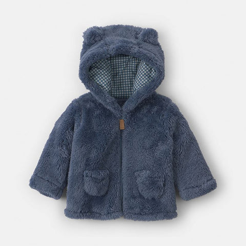 Baby's Bear Teddy Fleece Zip-Up Hoodie 1W101810