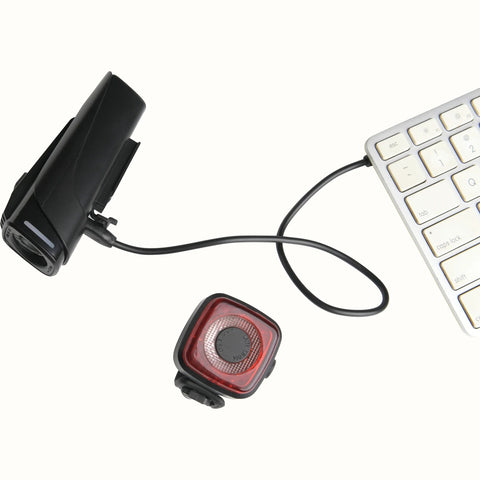 Retrospec Beam 2-piece bike light kit charging