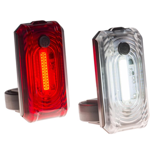 Bicycle Light Set Red & White, Aluminum & Reinforced Plastic 7161528 A