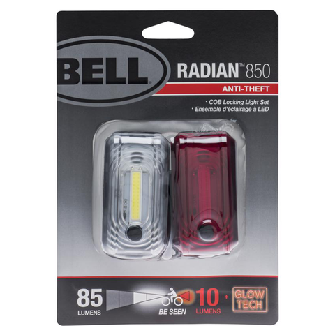 Bicycle Light Set Red & White, Aluminum & Reinforced Plastic 7161528 B