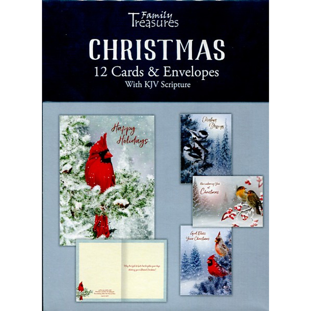 Bird Songs 12 Boxed Christmas Cards FT22714