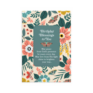 Floral Design Birthday Boxed Cards U1198 