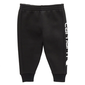 Black Boys' Fleece Logo Sweatpants CK8427