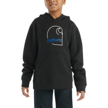 Black Boys' Long Sleeve Graphic Sweatshirt CA6586