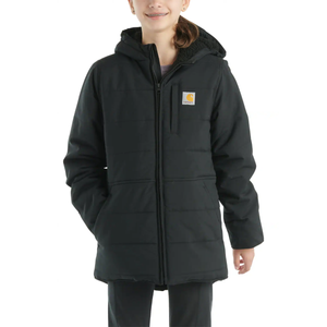 Black Girls' Long-Sleeve Montana Insulated Hooded Jacket CP9581