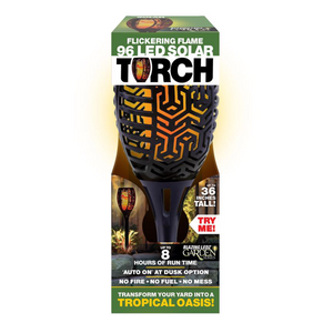 Black LED Ceramic Garden Torch 12 to 36 in. 702624