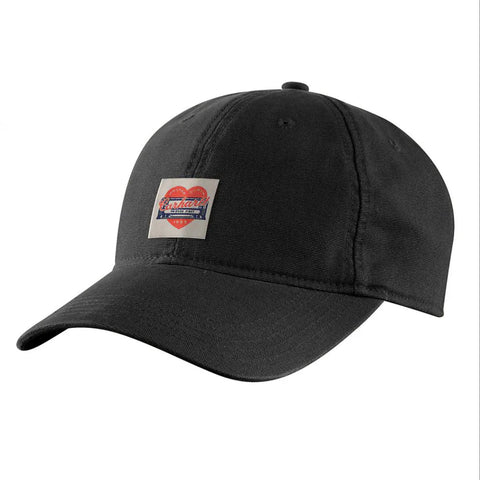 Womens' Heart Patch Canvas Cap 107401