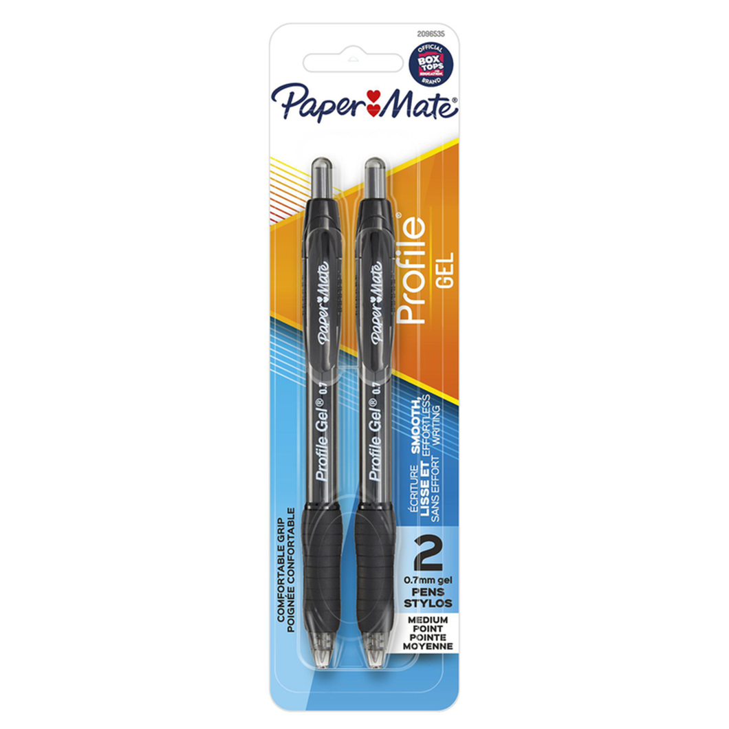 Black Profile Gel Pen 2pk 209