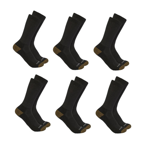 6-Pack Midweight Crew Socks SC1156