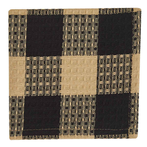 Wicklow Check Waffle Dish Cloths black