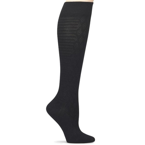 Black Women's Bamboo Compression Socks 12-14MMHG