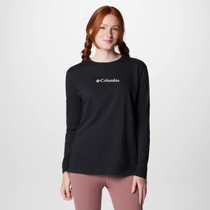 Black Women's North Cascades Long Sleeve T-shirt 201348