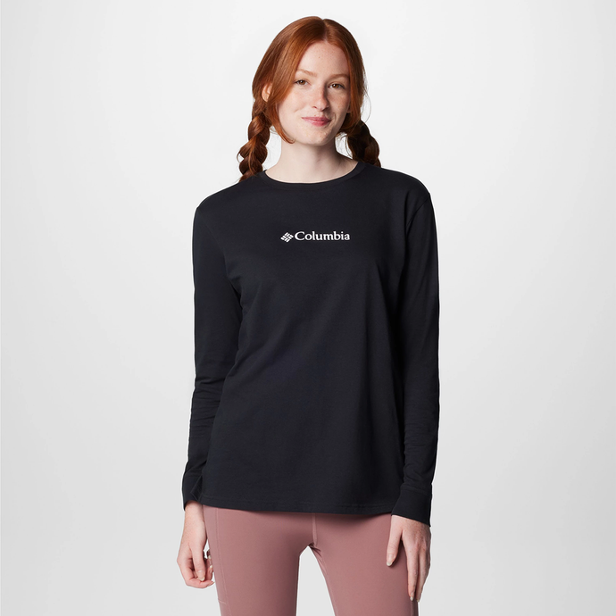 Black Women's North Cascades Long Sleeve T-shirt 201348
