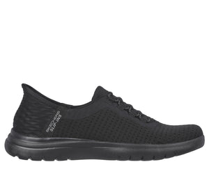 Black Women's Slip-Ins On-the-Go Flex - Clever 136548