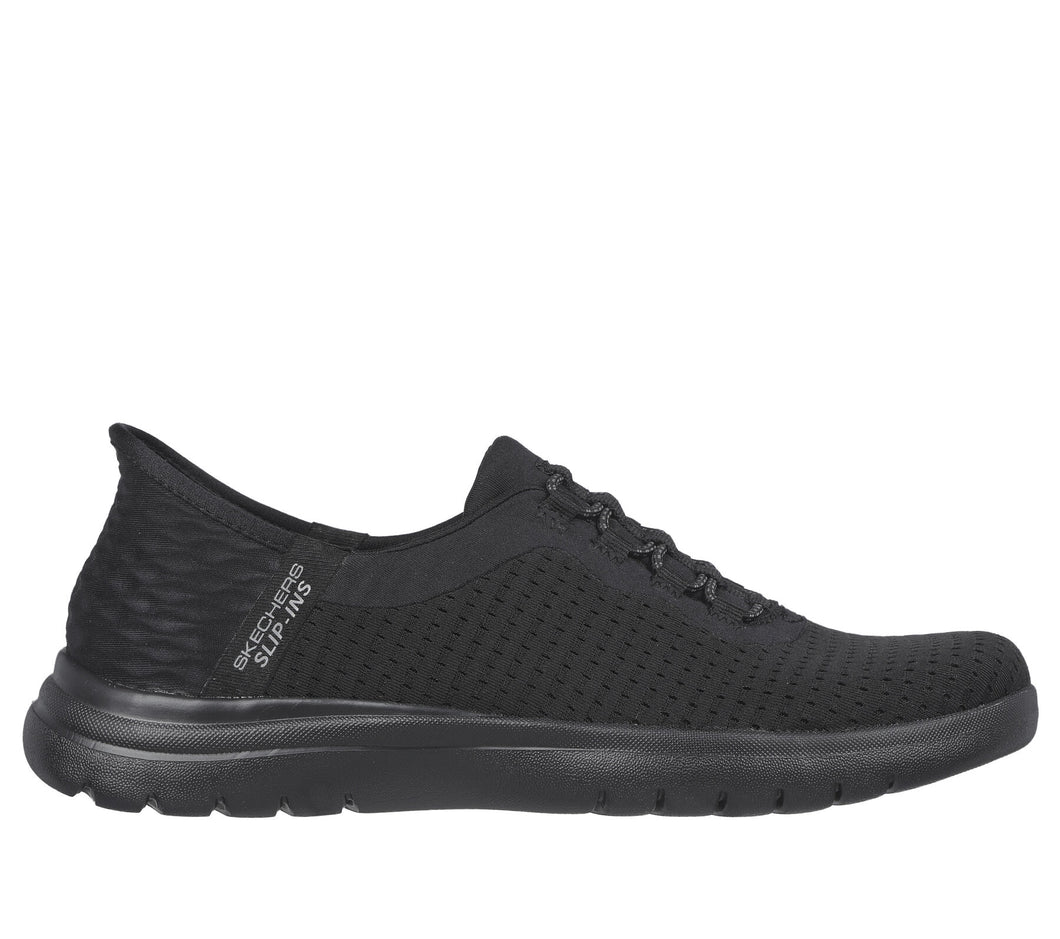 Black Women's Slip-Ins On-the-Go Flex - Clever 136548