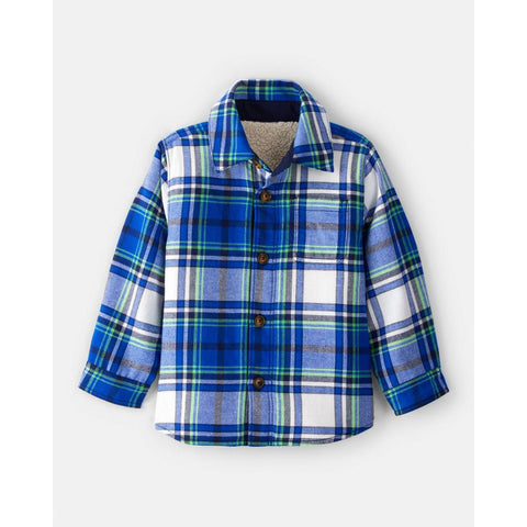 Toddler Boy Plaid Shera Lined Fashion Jacket 2U004010
