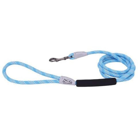 6 ft K9 Explorer Brights Reflective Braided Rope Snap Dog Leash